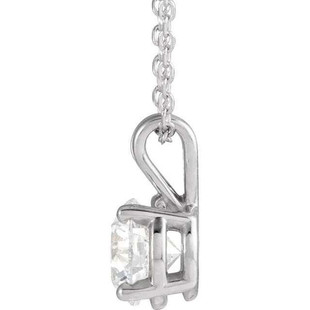 Lab-Grown Diamond Solitaire Necklace