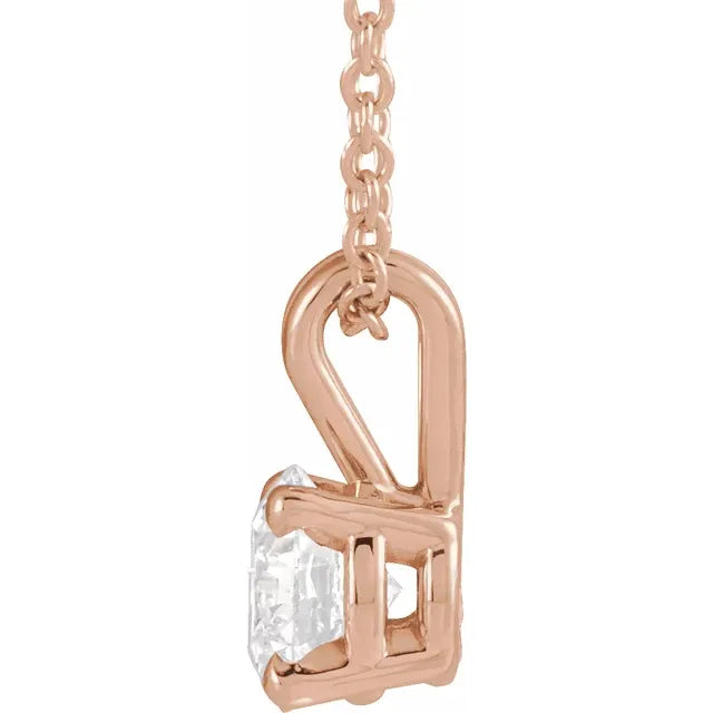 Lab-Grown Diamond Solitaire Necklace