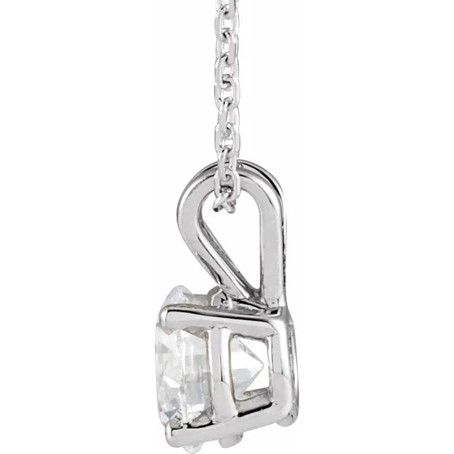Lab-Grown Diamond Solitaire Necklace