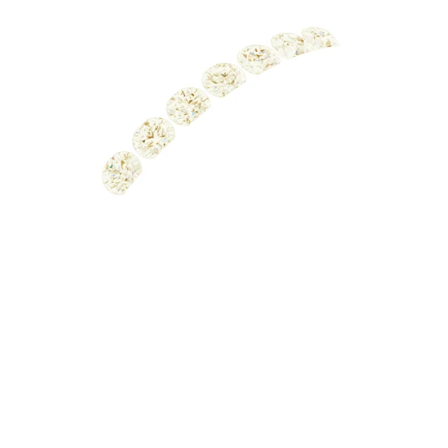 Channel-Set Seven-Stone Band band in 14K White Gold | Haejin Jewelry Brooklyn