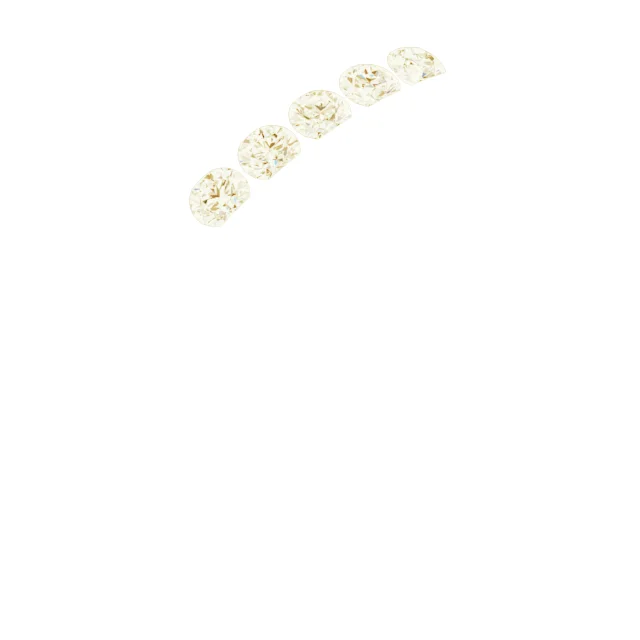 Channel-Set Five-Stone Flat Band band in 14K White Gold | Haejin Jewelry Brooklyn
