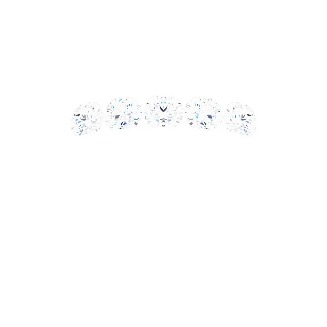 Channel-Set Five-Stone Flat Band view 3