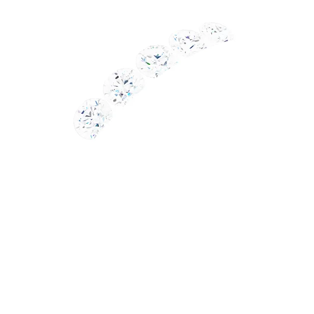 Channel-Set Five-Stone Flat Band engagement ring setting