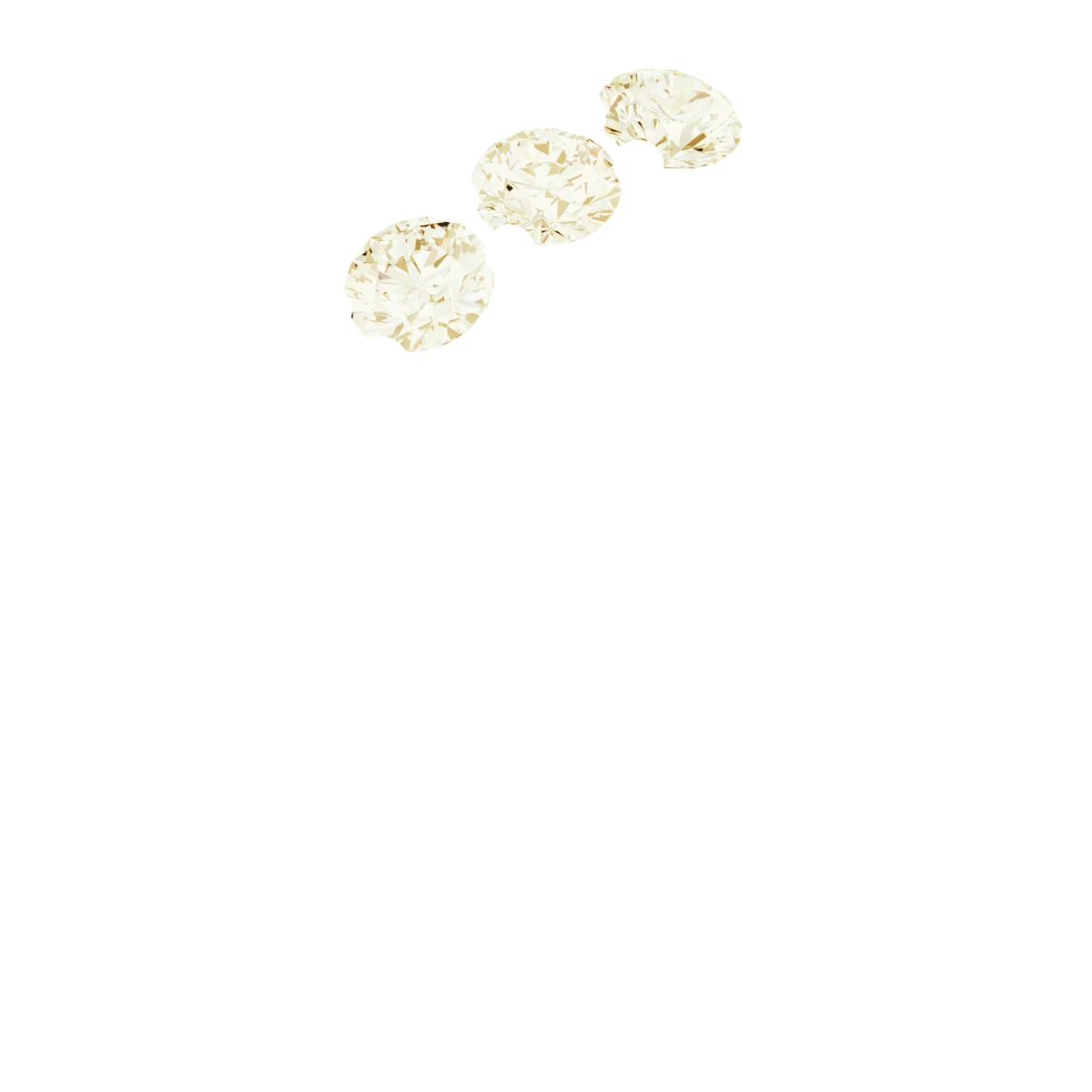 Three Points band in 14K White Gold | Haejin Jewelry Brooklyn