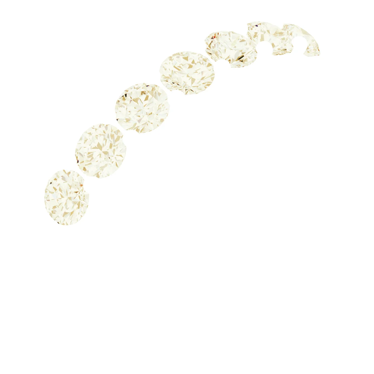 Seven Points band in 14K White Gold | Haejin Jewelry Brooklyn