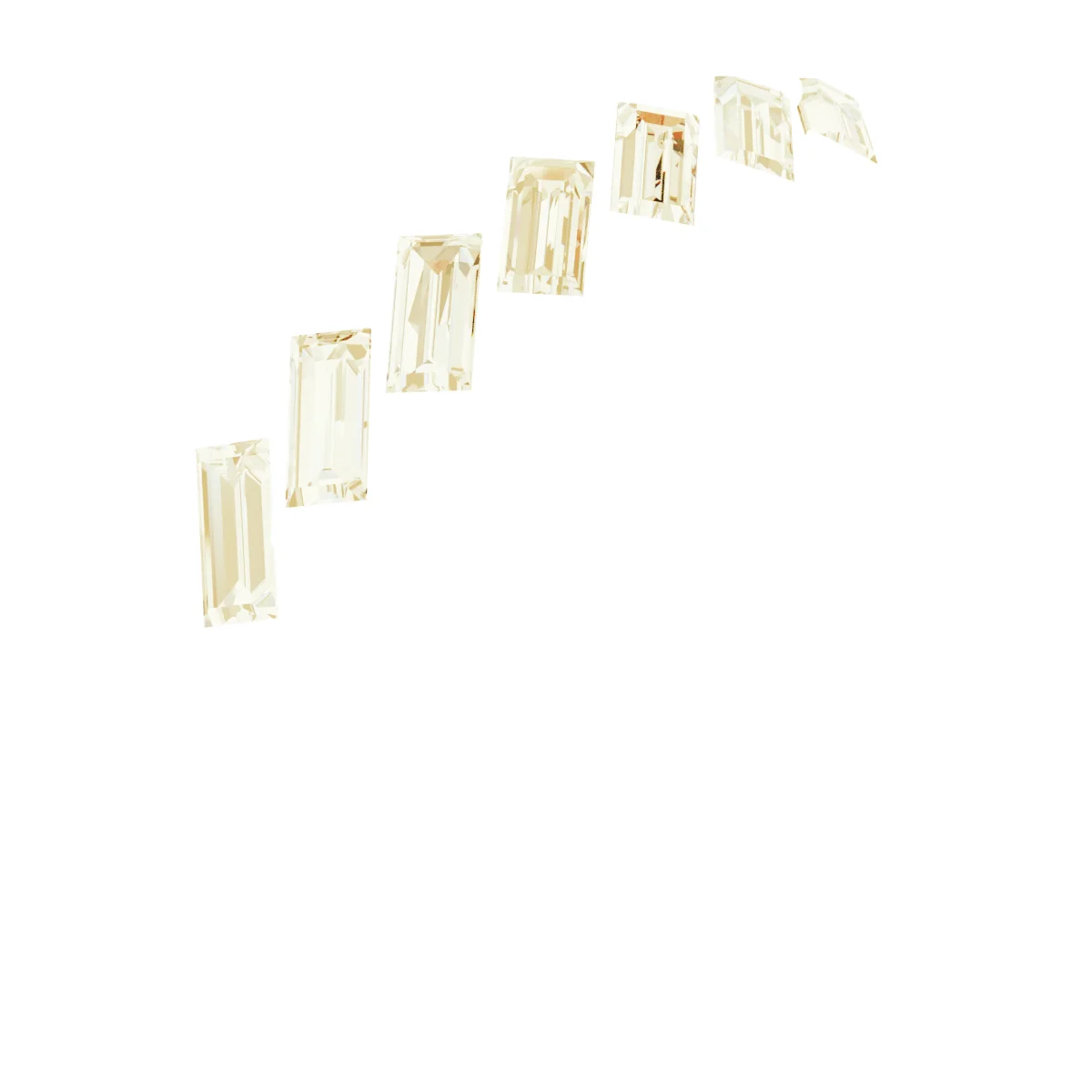 Seven-Stone Baguette Anniversary Band band in 14K White Gold | Haejin Jewelry Brooklyn