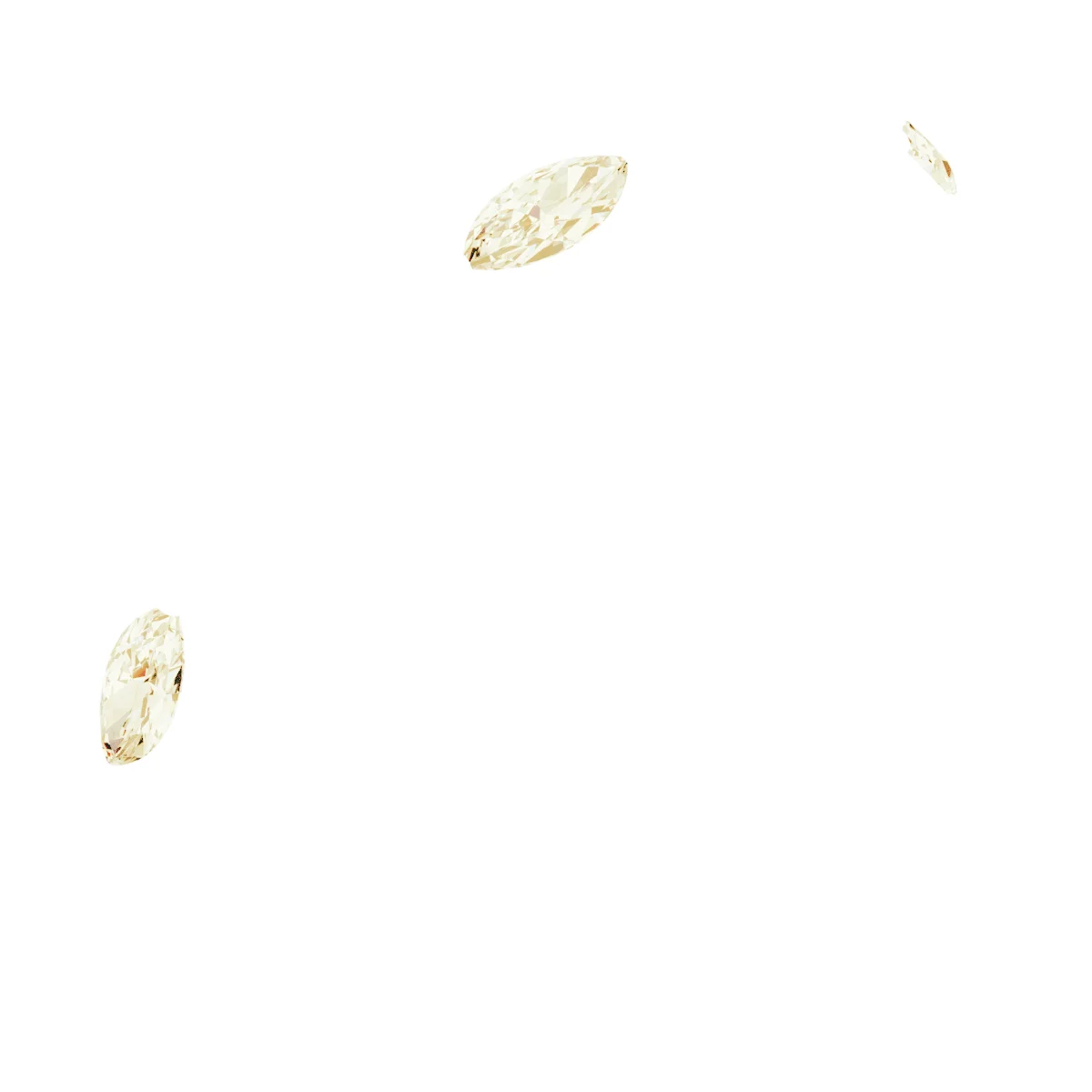 Three-Stone Sculptural Anniversary Band band in 14K White Gold | Haejin Jewelry Brooklyn