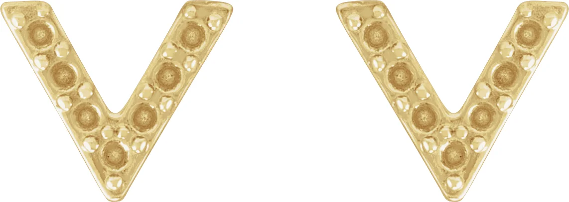 Accented V Earrings view 2