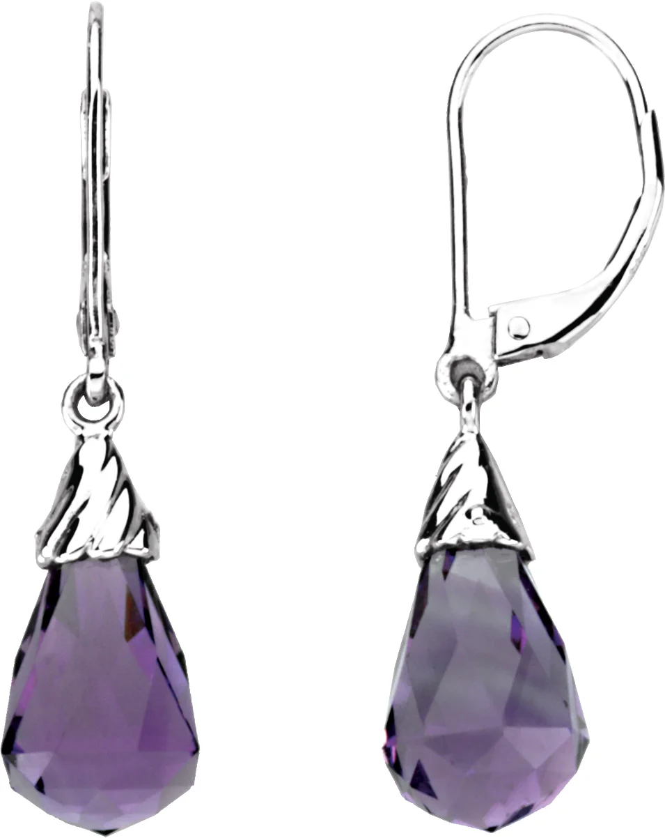 Briolette Earrings engagement ring setting