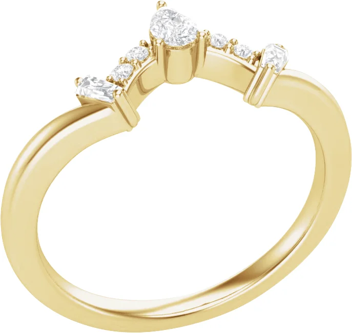 Soft Arc band in 14K Yellow Gold | Haejin Jewelry Brooklyn