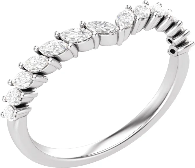 Soft Arc engagement ring setting
