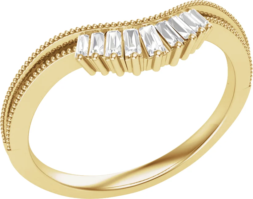 Soft Arc band in 14K Yellow Gold | Haejin Jewelry Brooklyn