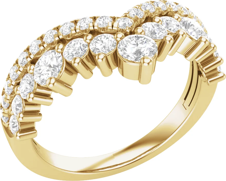 Soft Arc band in 14K Yellow Gold | Haejin Jewelry Brooklyn
