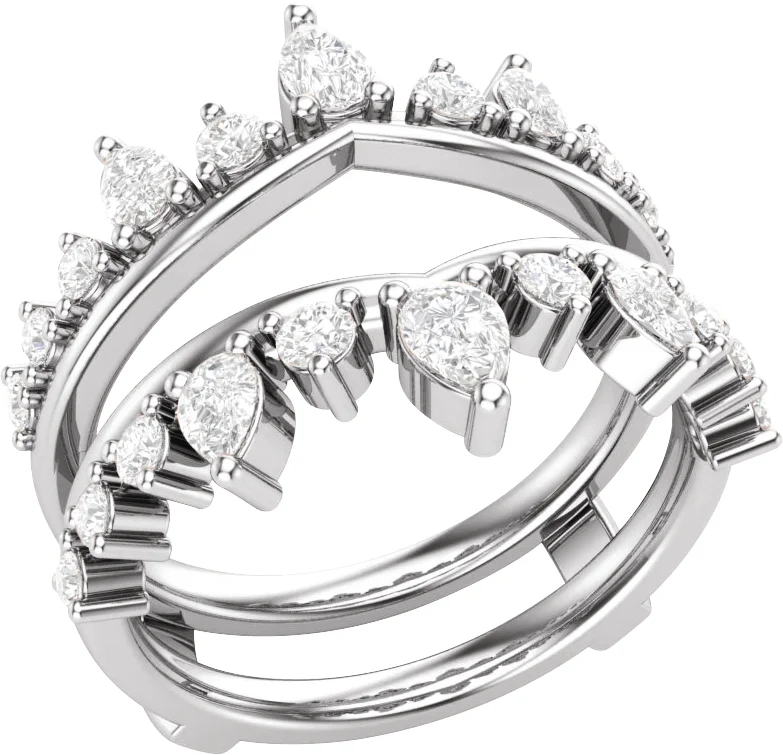 Close Guard band in 14K White Gold | Haejin Jewelry Brooklyn