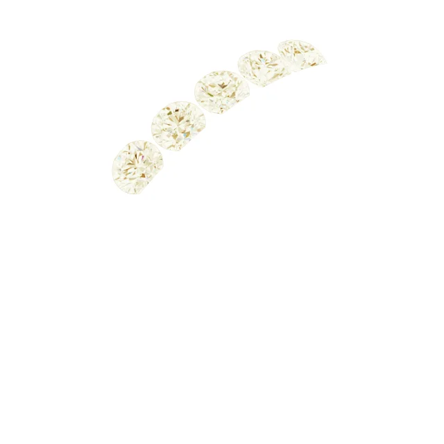 Grooved Channel-Set Five-Stone Band band in 14K White Gold | Haejin Jewelry Brooklyn