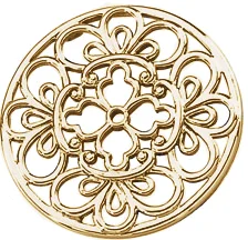 Filigree Pendant in 14K Yellow Gold | Haejin Jewelry Brooklyn