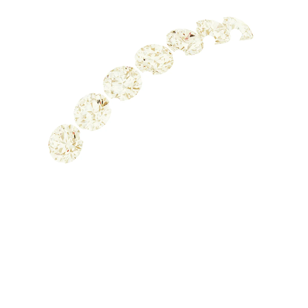 Seven Points band in 14K White Gold | Haejin Jewelry Brooklyn