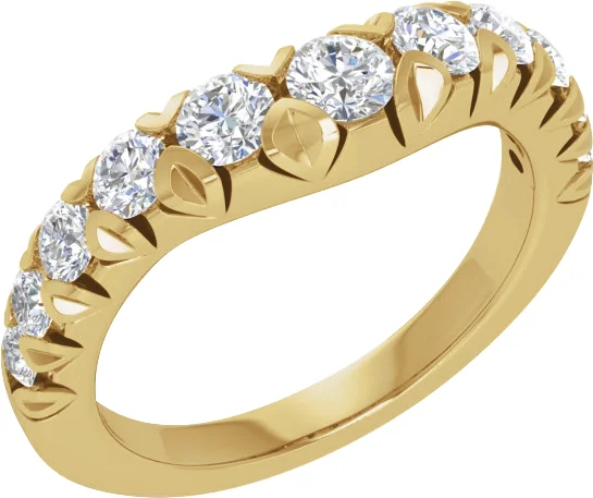 Soft Arc band in 14K Yellow Gold | Haejin Jewelry Brooklyn