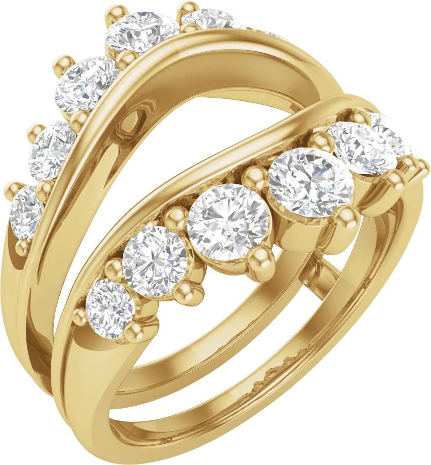 Close Guard band in 14K Yellow Gold | Haejin Jewelry Brooklyn