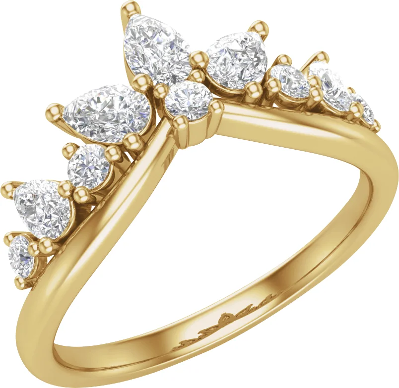 Soft Arc band in 14K Yellow Gold | Haejin Jewelry Brooklyn