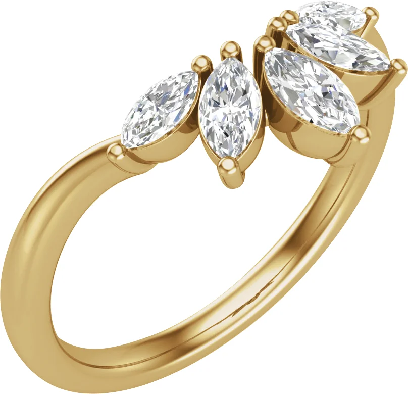 Soft Arc band in 14K Yellow Gold | Haejin Jewelry Brooklyn