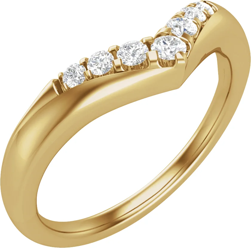 Soft Arc band in 14K Yellow Gold | Haejin Jewelry Brooklyn
