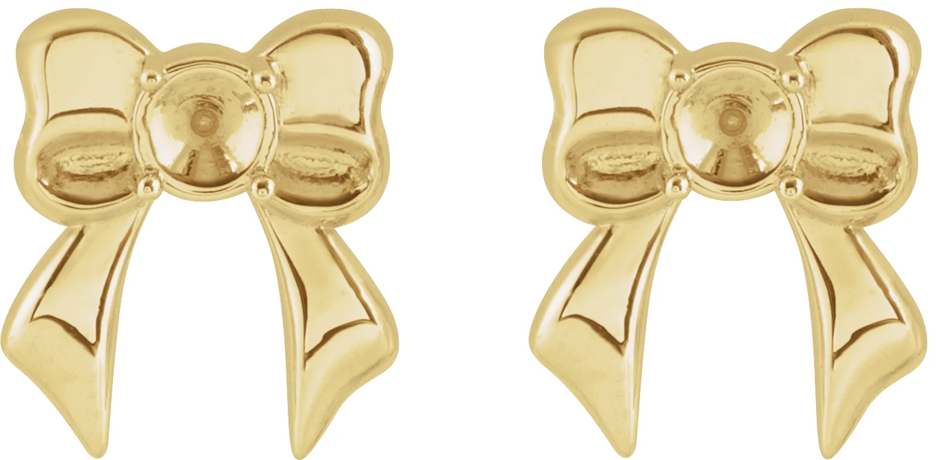 Bow Stud Earrings view 2
