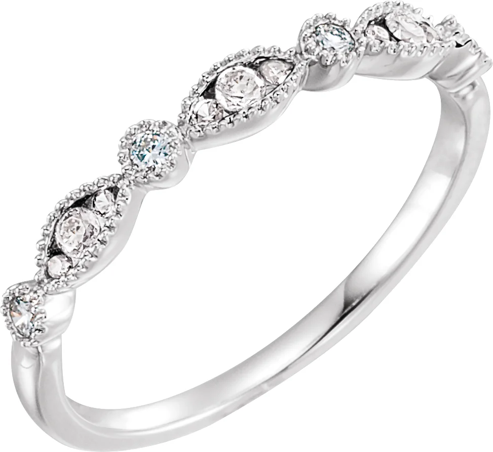 Long Bond band in 14K White Gold | Haejin Jewelry Brooklyn