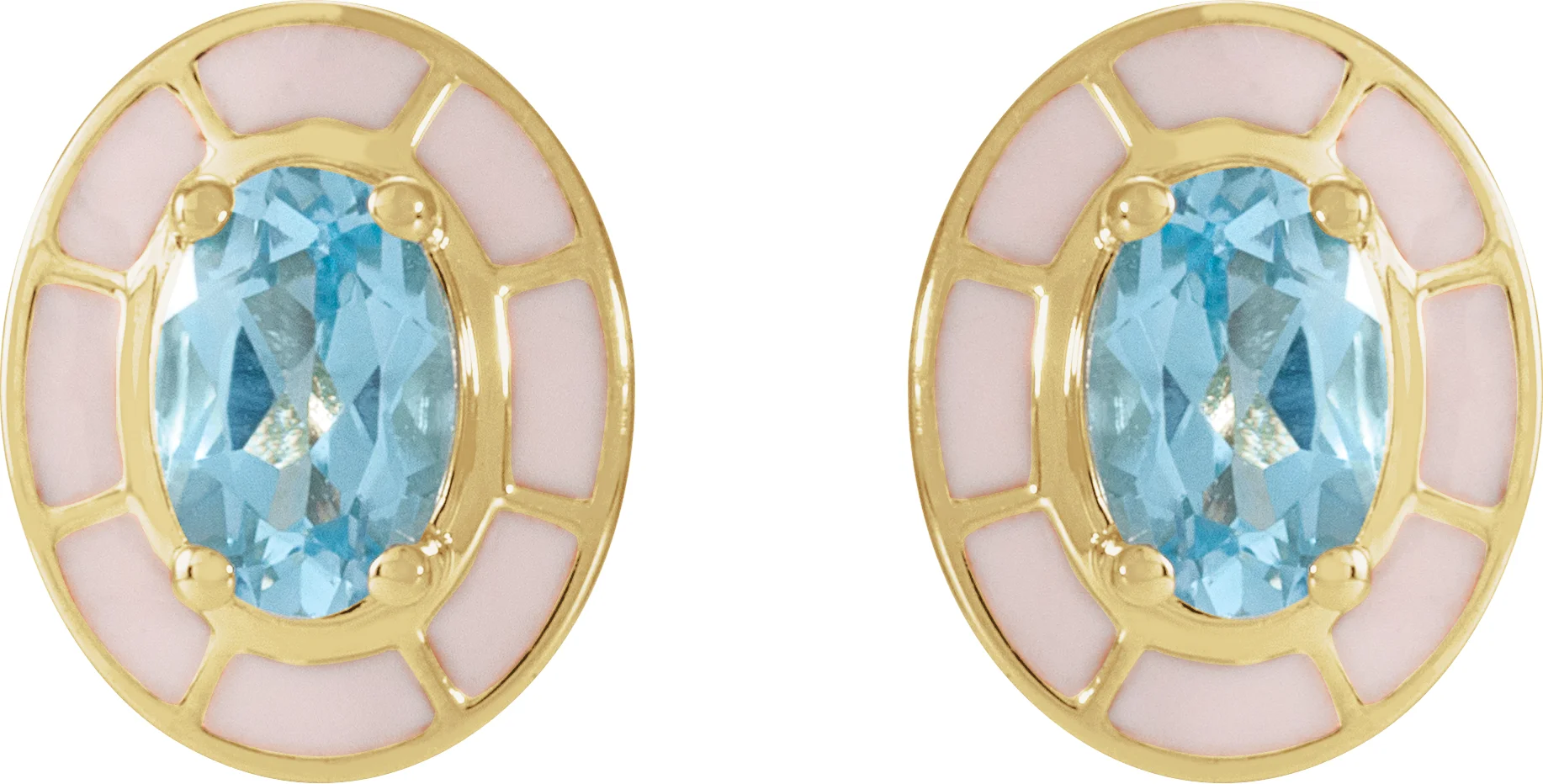Solitaire Stud Earrings view 2
