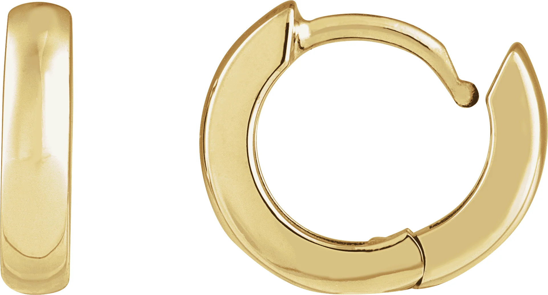 Hinged Hoop Earrings view 3