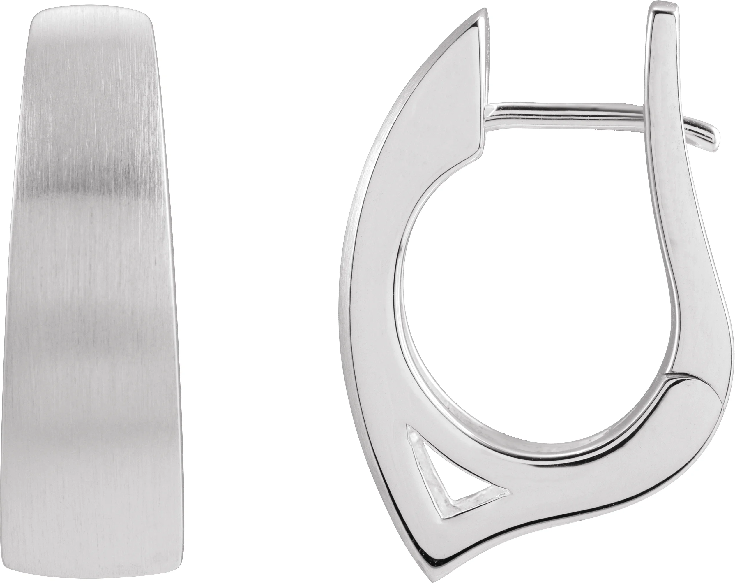 Hinged Hoop Earrings in STER | Haejin Jewelry Brooklyn
