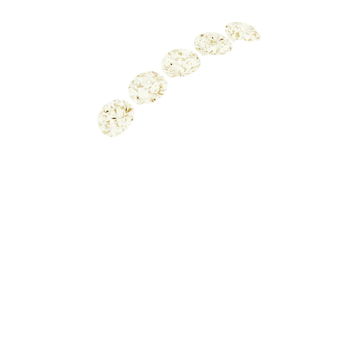 Channel-Set Five-Stone Anniversary Band band in 14K White Gold | Haejin Jewelry Brooklyn