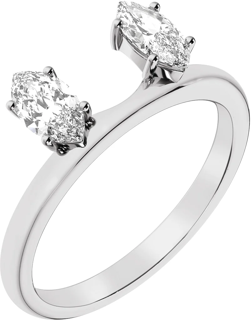 Wind Round engagement ring setting