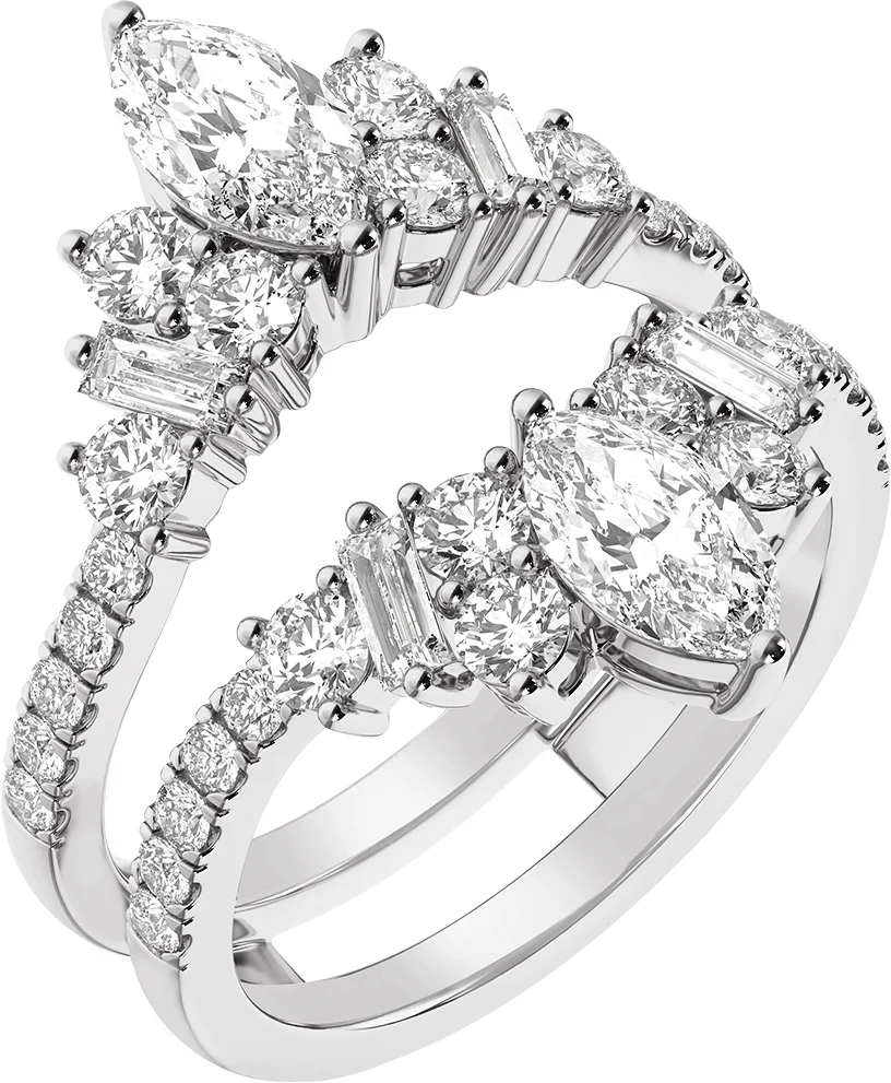 Close Guard engagement ring setting