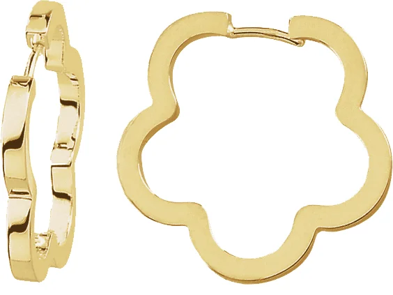 Hoop Earrings engagement ring setting