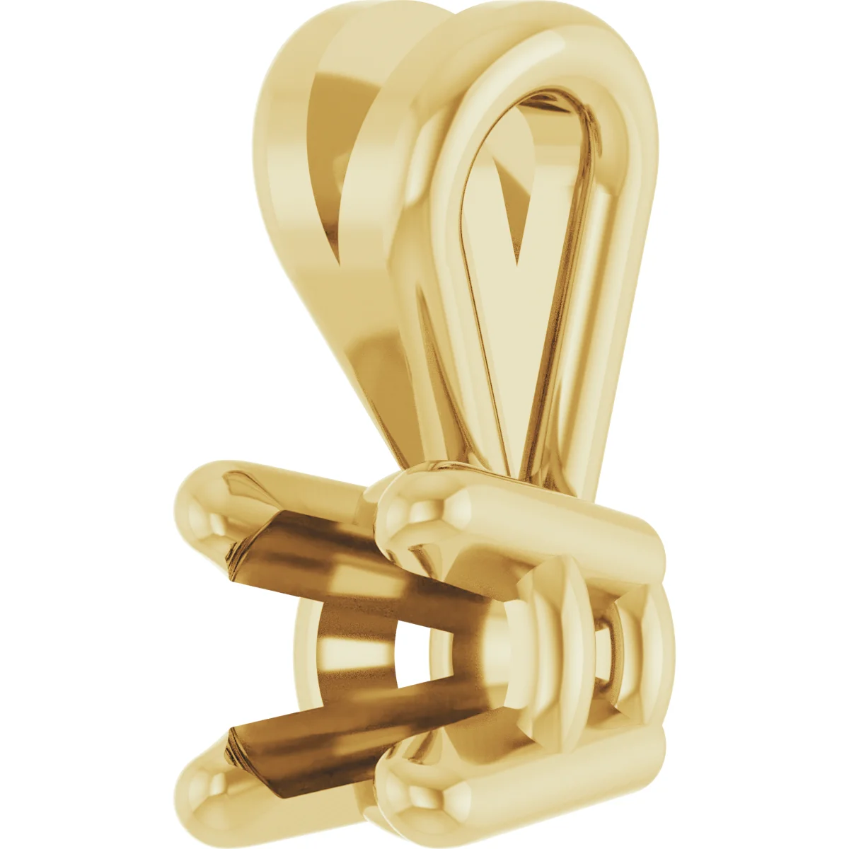 Round 4-Prong Basket Pendant  view 2