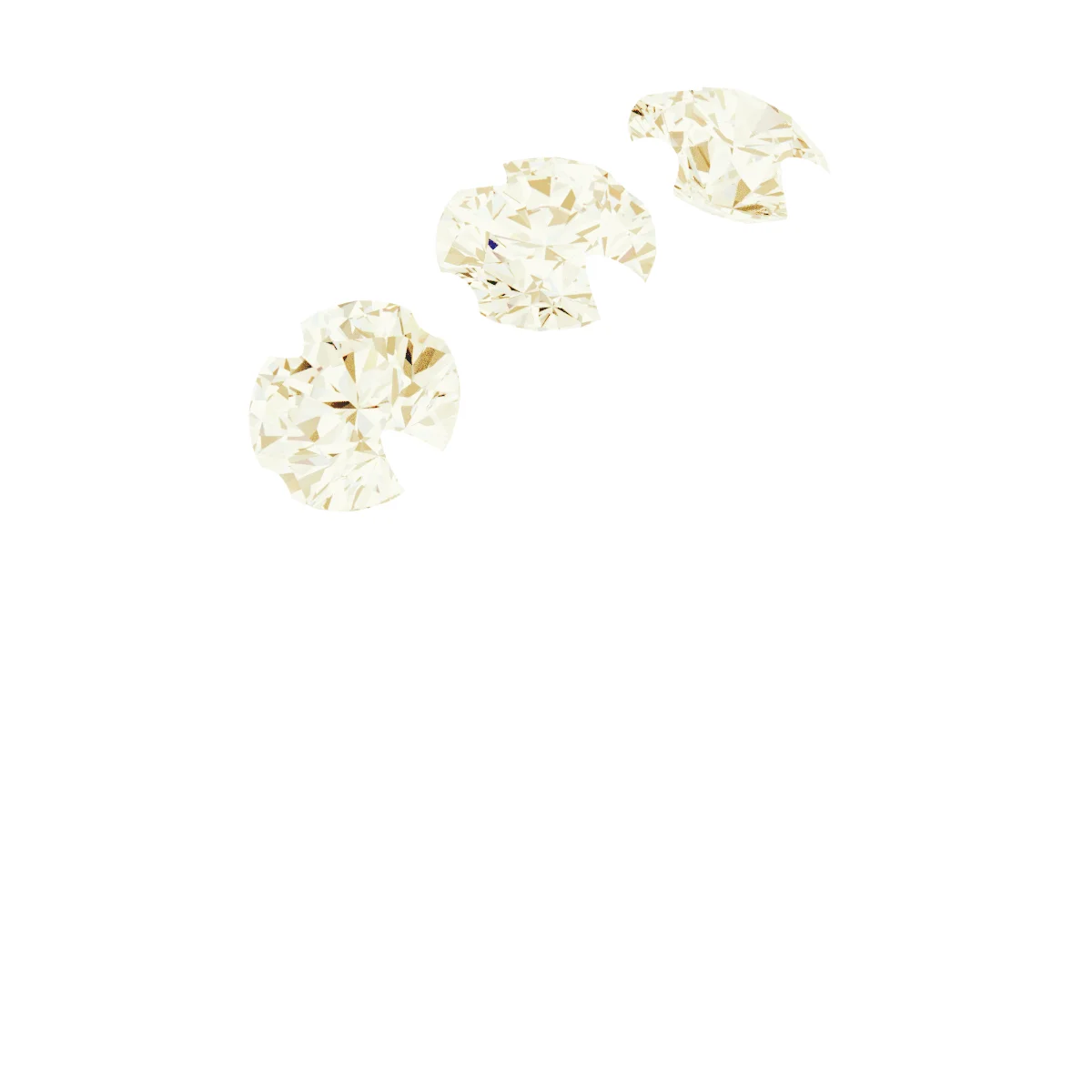 Three Points engagement ring setting