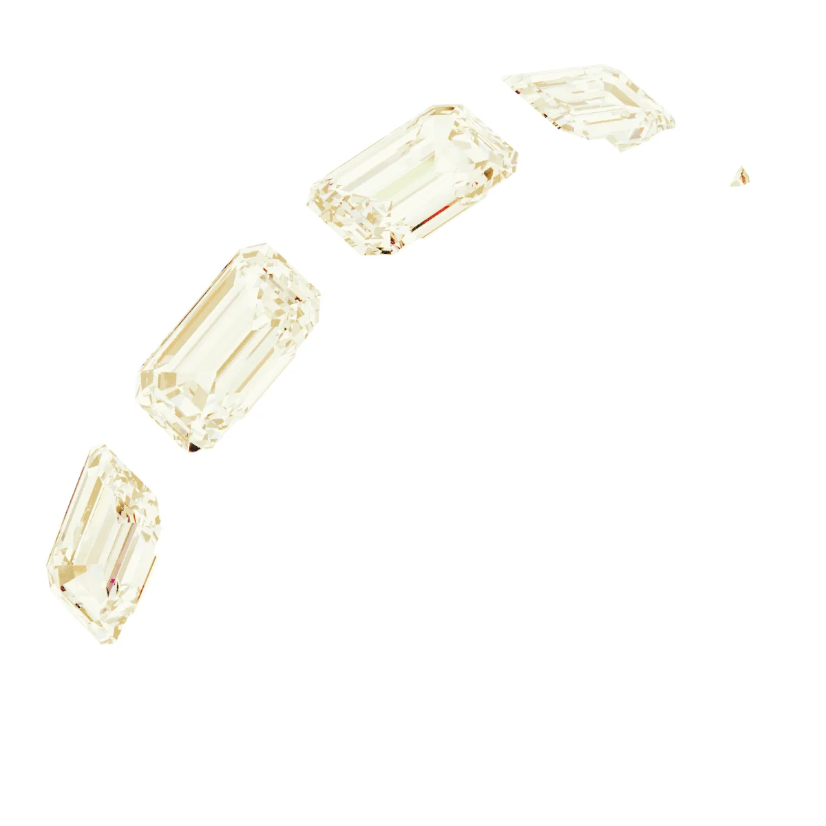 Half-Bezel Five-Stone Anniversary Band engagement ring setting