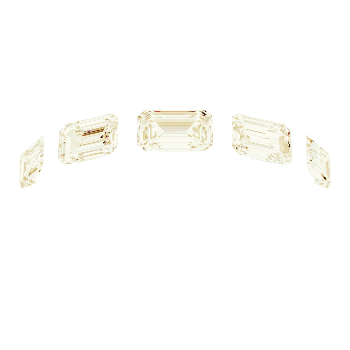 Half-Bezel Five-Stone Anniversary Band view 3