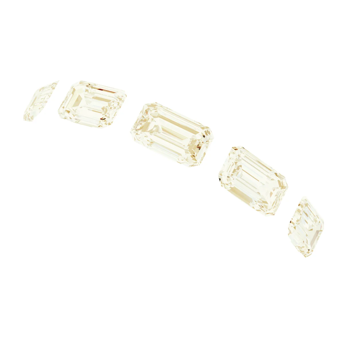 Half-Bezel Five-Stone Anniversary Band view 5