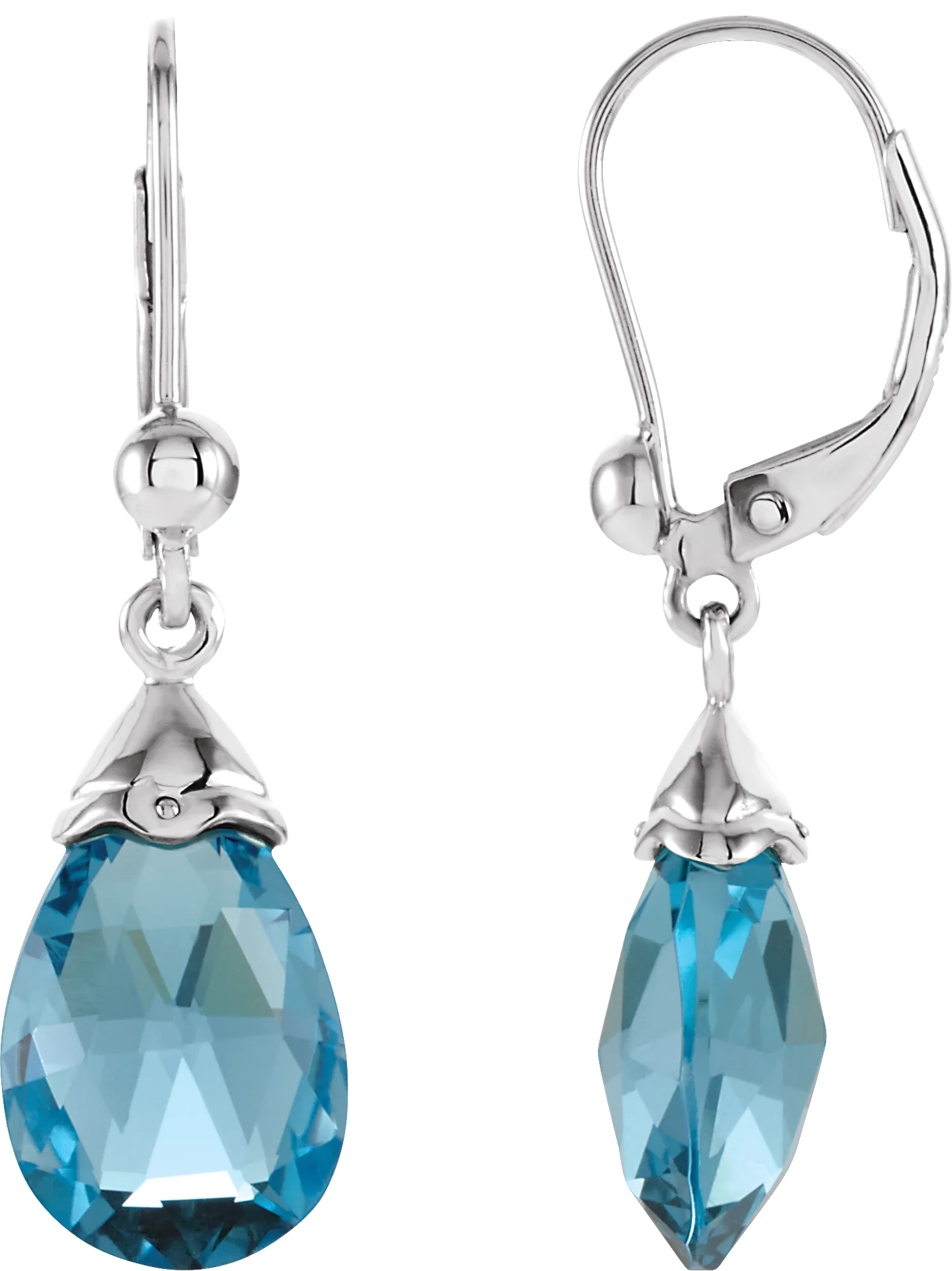 Briolette Earrings engagement ring setting