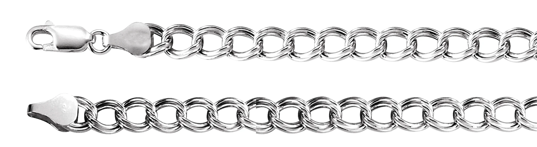 4.5 mm Hollow Curb Chain engagement ring setting