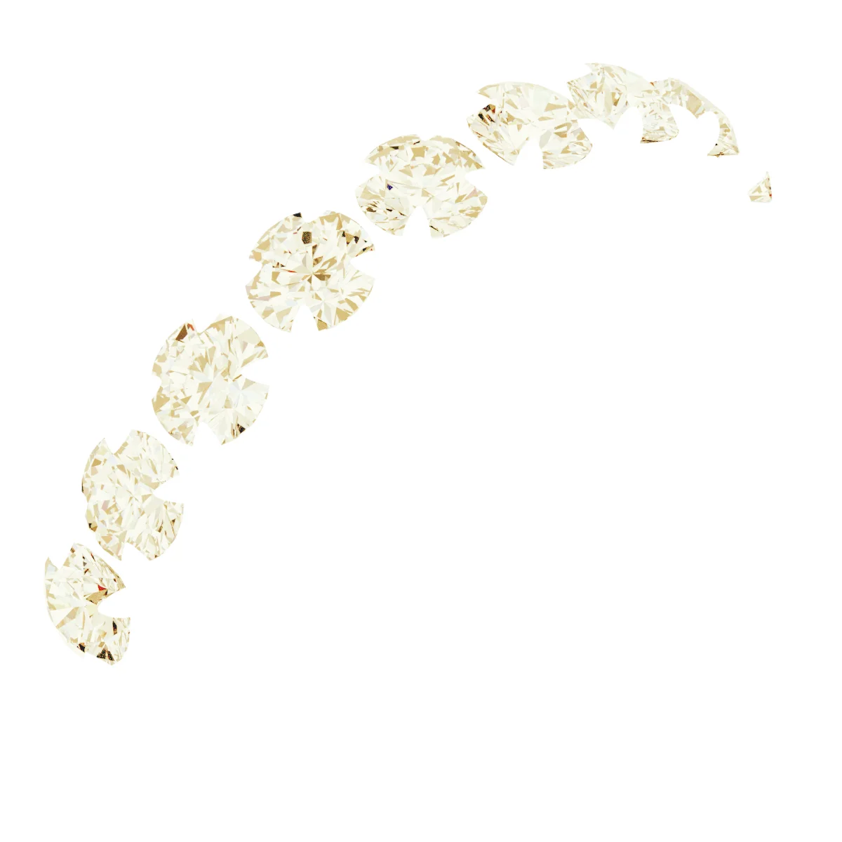 Accented Claw-Prong Nine-Stone Anniversary Band band in 14K White Gold | Haejin Jewelry Brooklyn