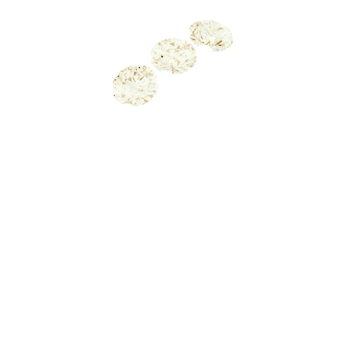 Three-Stone Milgrain Anniversary Band band in 14K White Gold | Haejin Jewelry Brooklyn