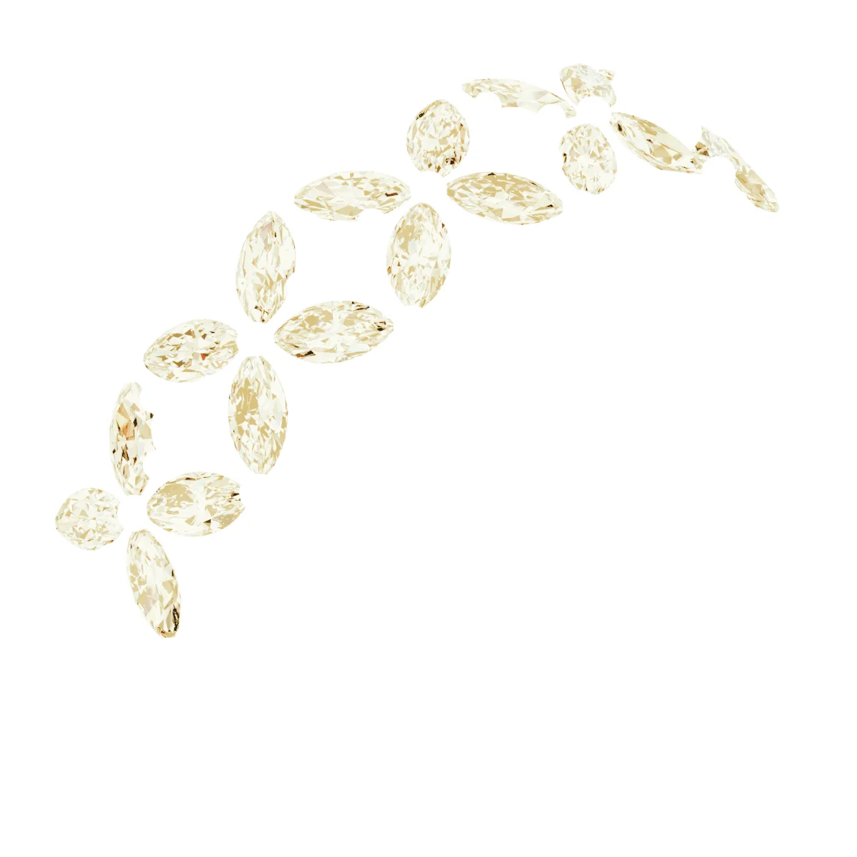 Cluster Anniversary Band band in 14K White Gold | Haejin Jewelry Brooklyn