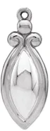 Freeform Dangle in 14K White Gold | Haejin Jewelry Brooklyn