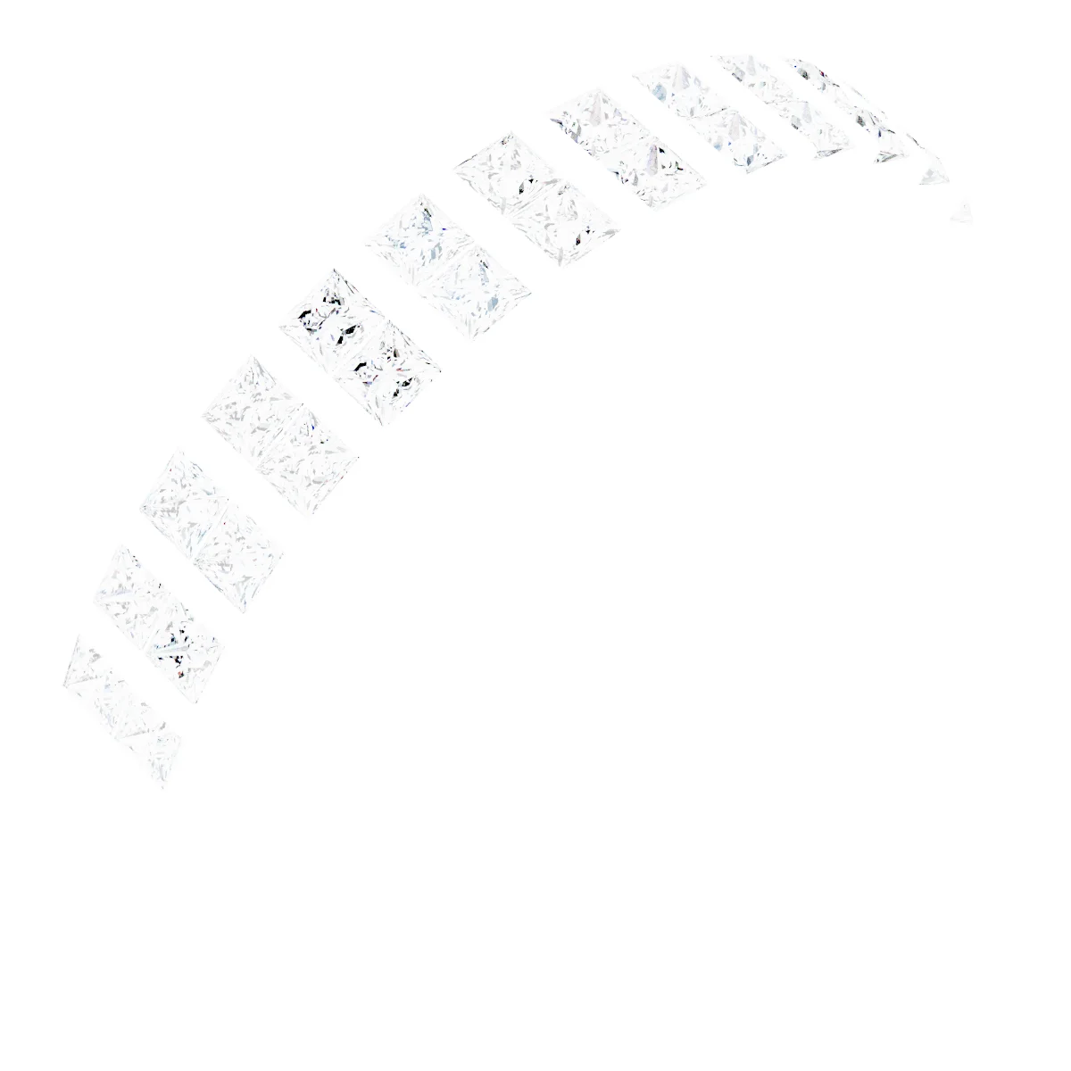 Channel-Set Double Row Anniversary Band band in 14K White Gold | Haejin Jewelry Brooklyn