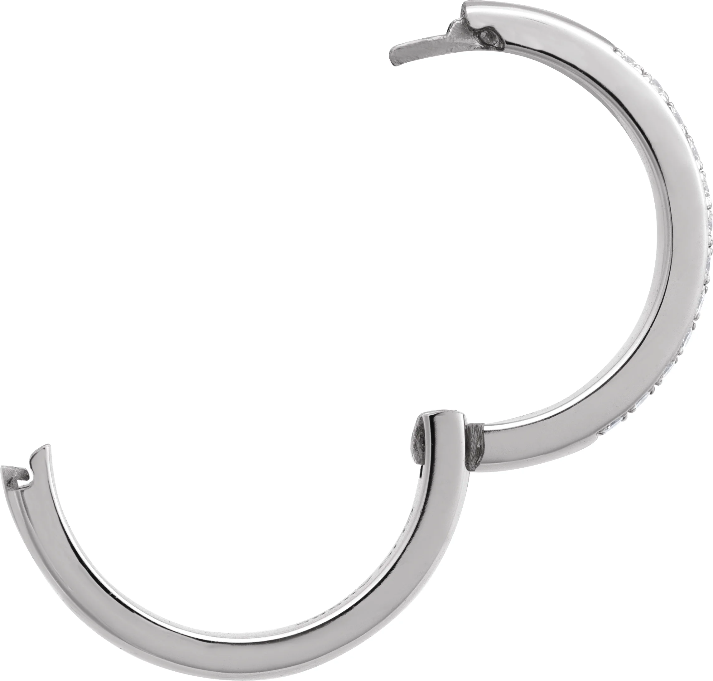 CLIQ® Hinged Adjustable Double Row Anniversary Band view 4
