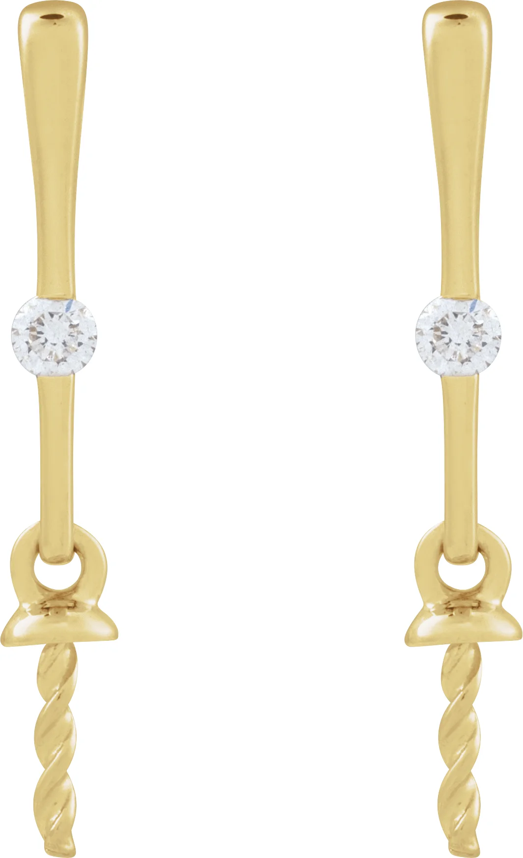 Accented Pearl Earrings view 2