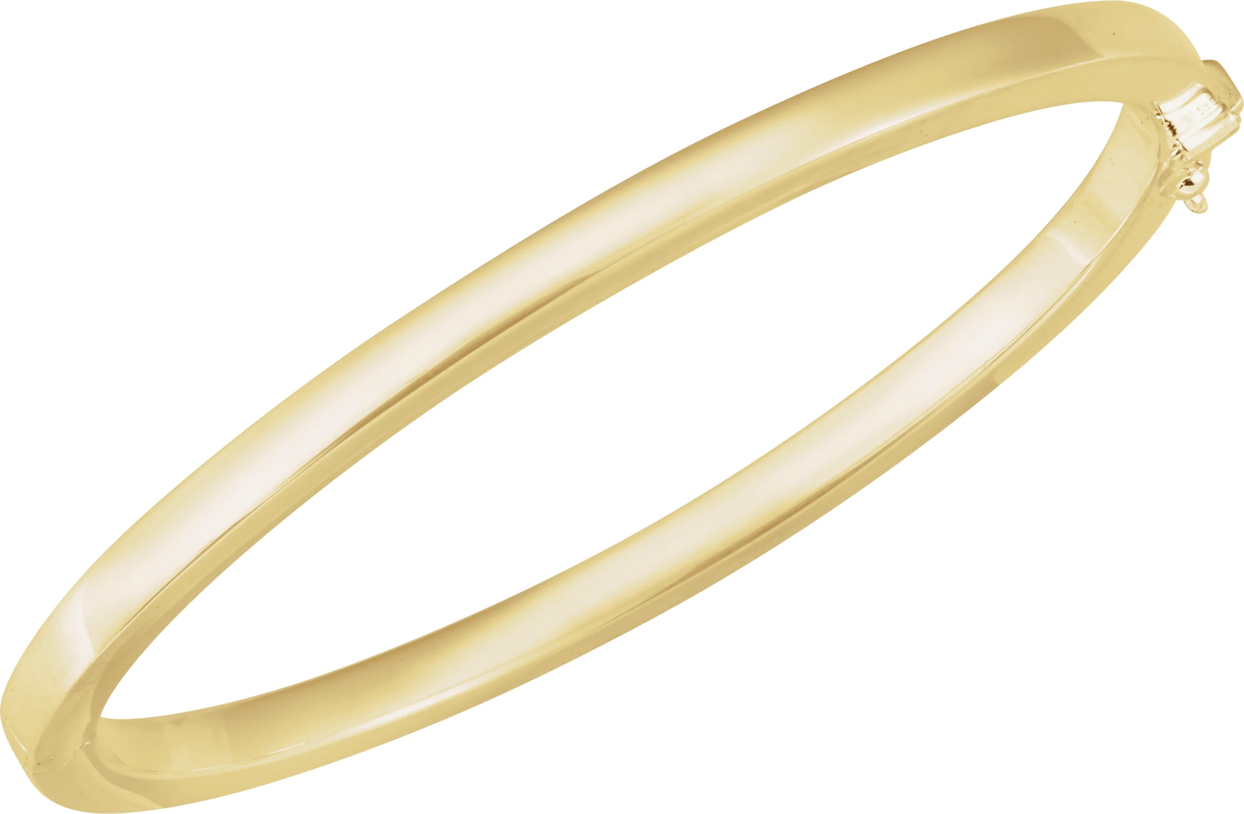 Engravable Tube Hinged Bangle Bracelet view 3